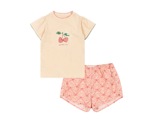 Famo Puff Tee Shorts Set