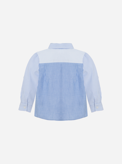 Duo Tone Blue Poplin Button Down