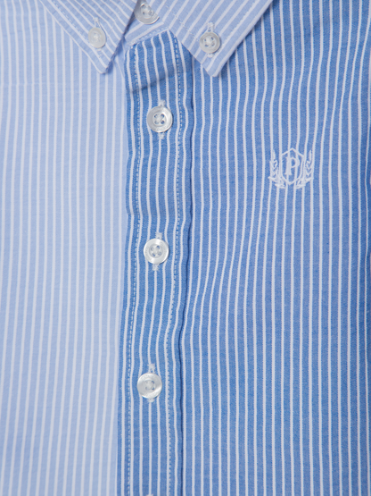 Duo Tone Blue Poplin Button Down