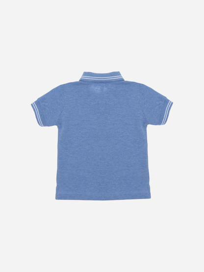 Indigo Blue Jersey Polo