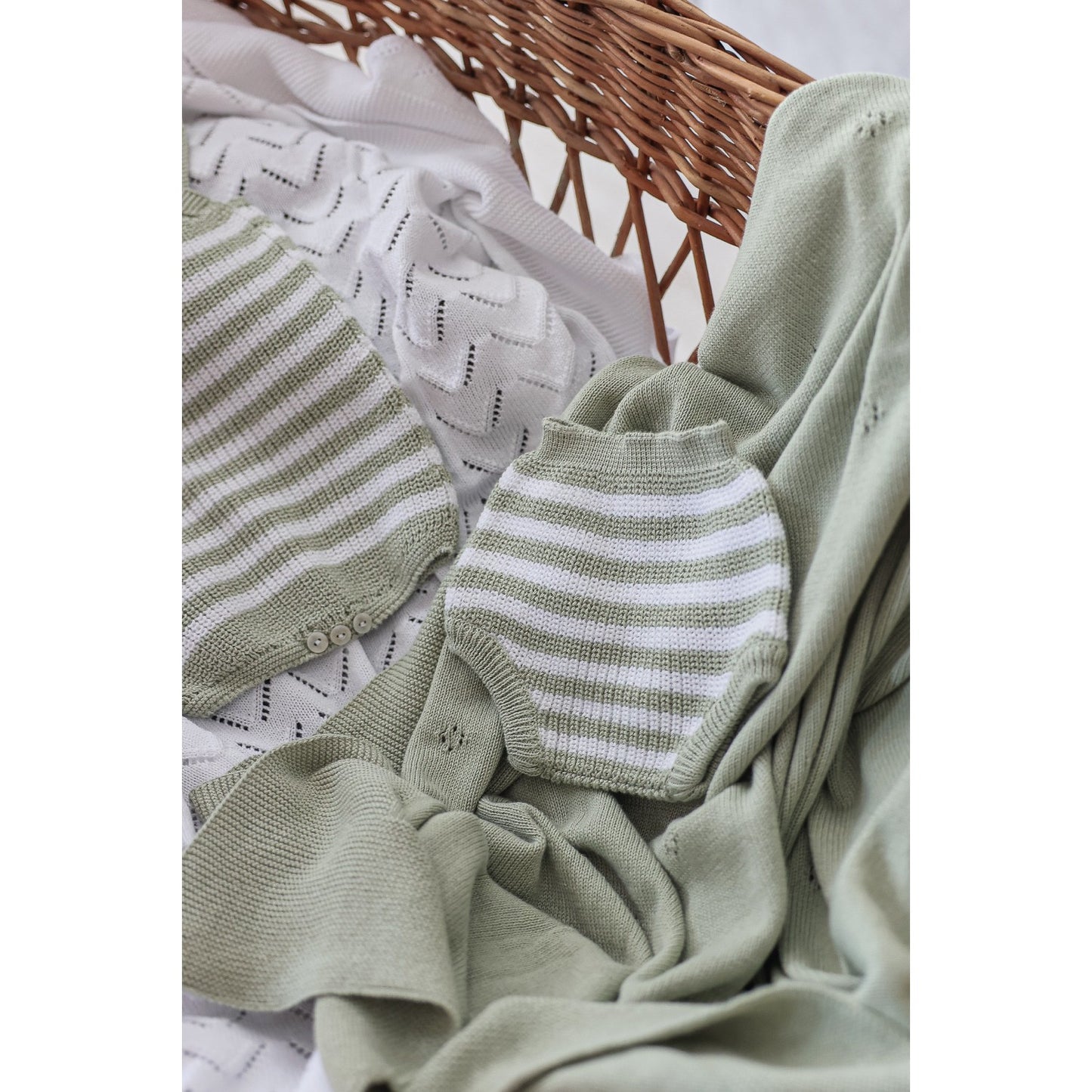 Green Amalfi Striped Set