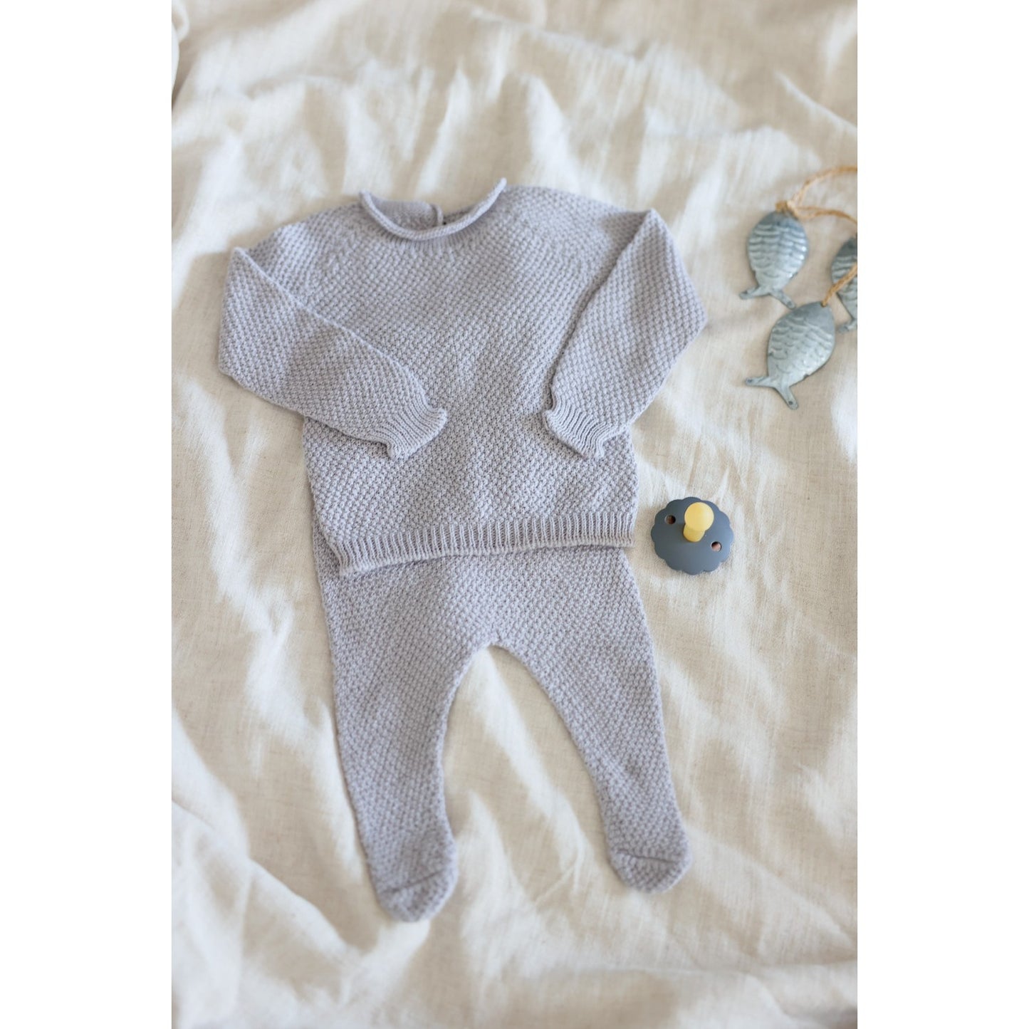 Grey Maui Reversible Knit Set