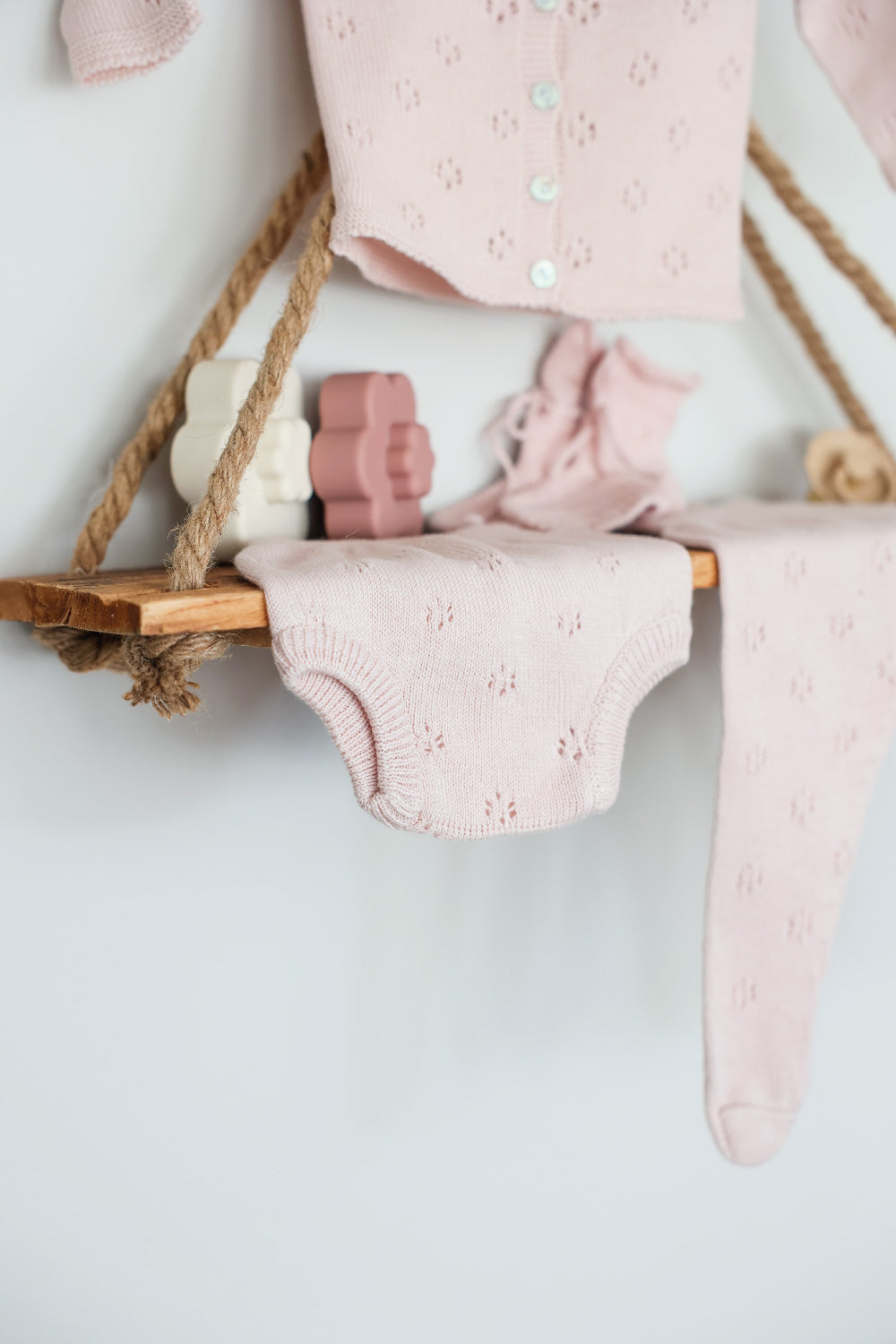 Pink Bali Reversible Knit Bloomer Set