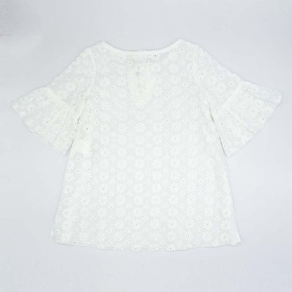 Embroidered Eyelet Cover Up Dress