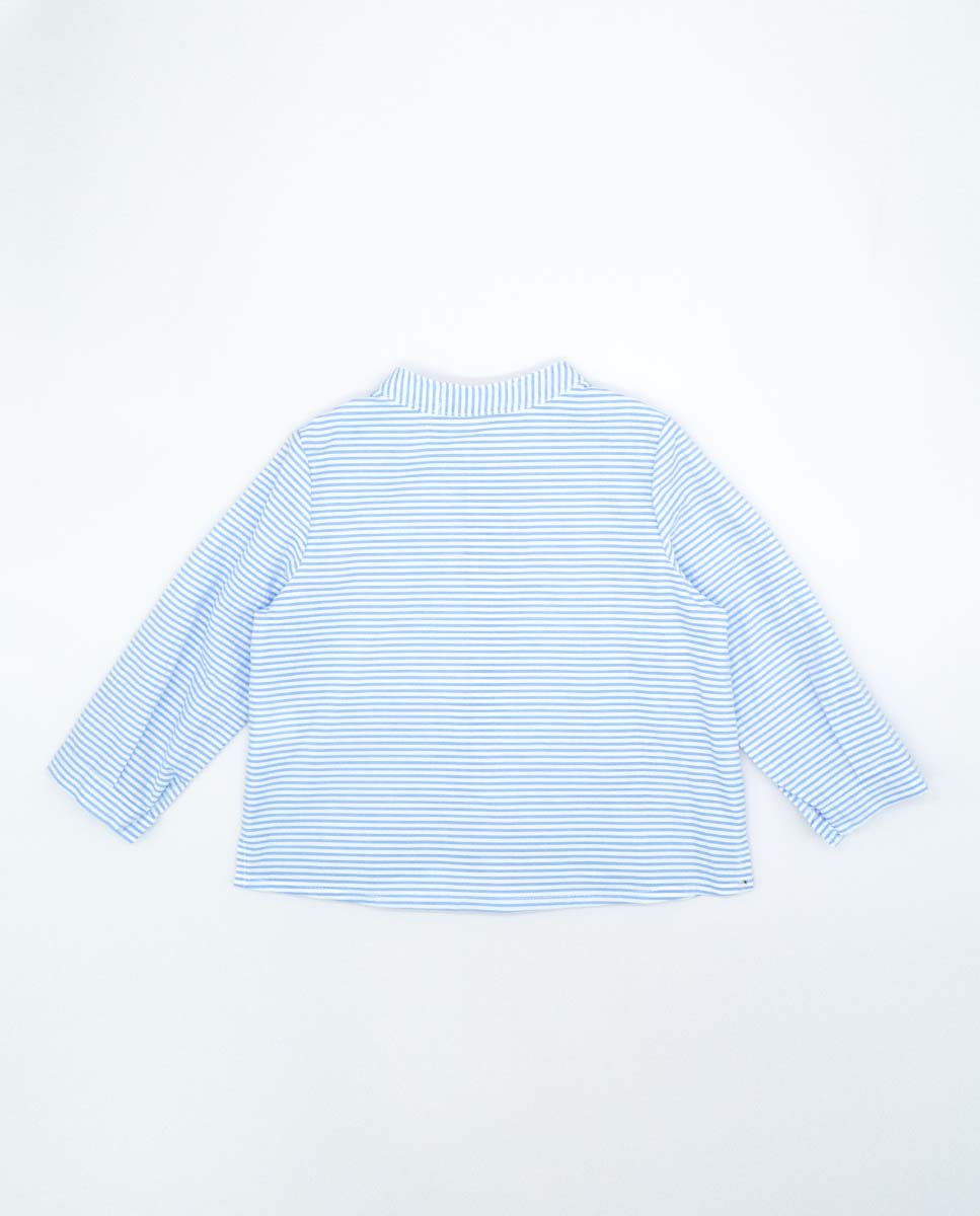 Blue Striped Long Sleeve Set