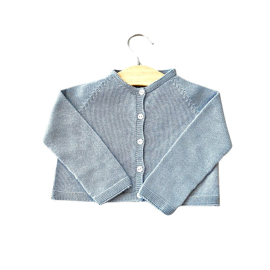 Light Blue Cropped Cardigan