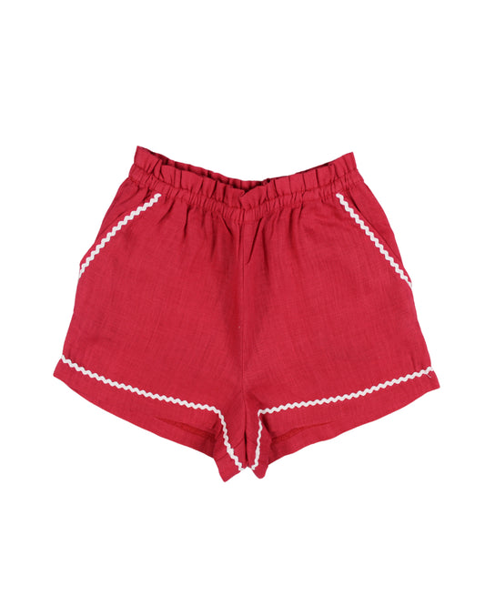 Capri Shorts - Red