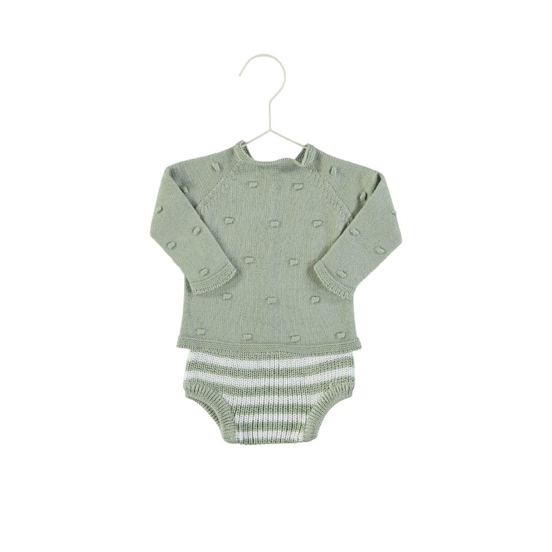 Green Amalfi Striped Set