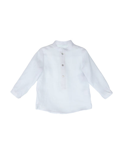 3 Button White Polo Shirt