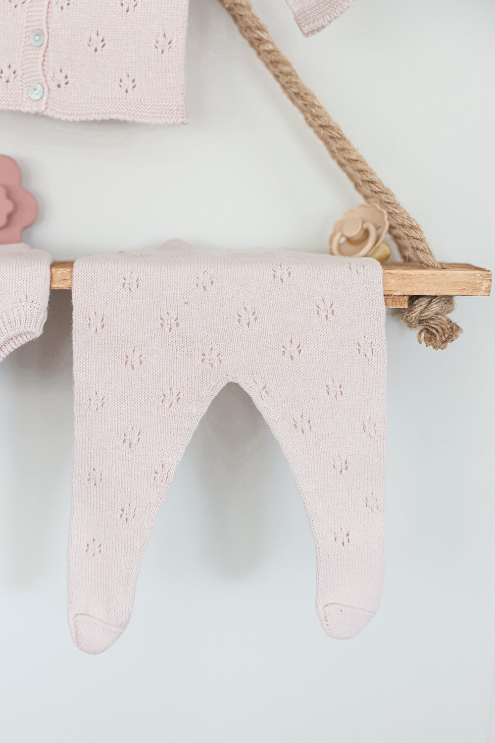 Pink Bali Reversible Knit Pants Set