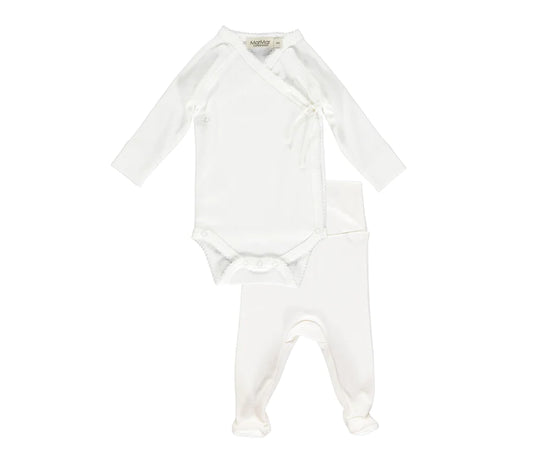 Newborn Gift Set - Body and Pants White