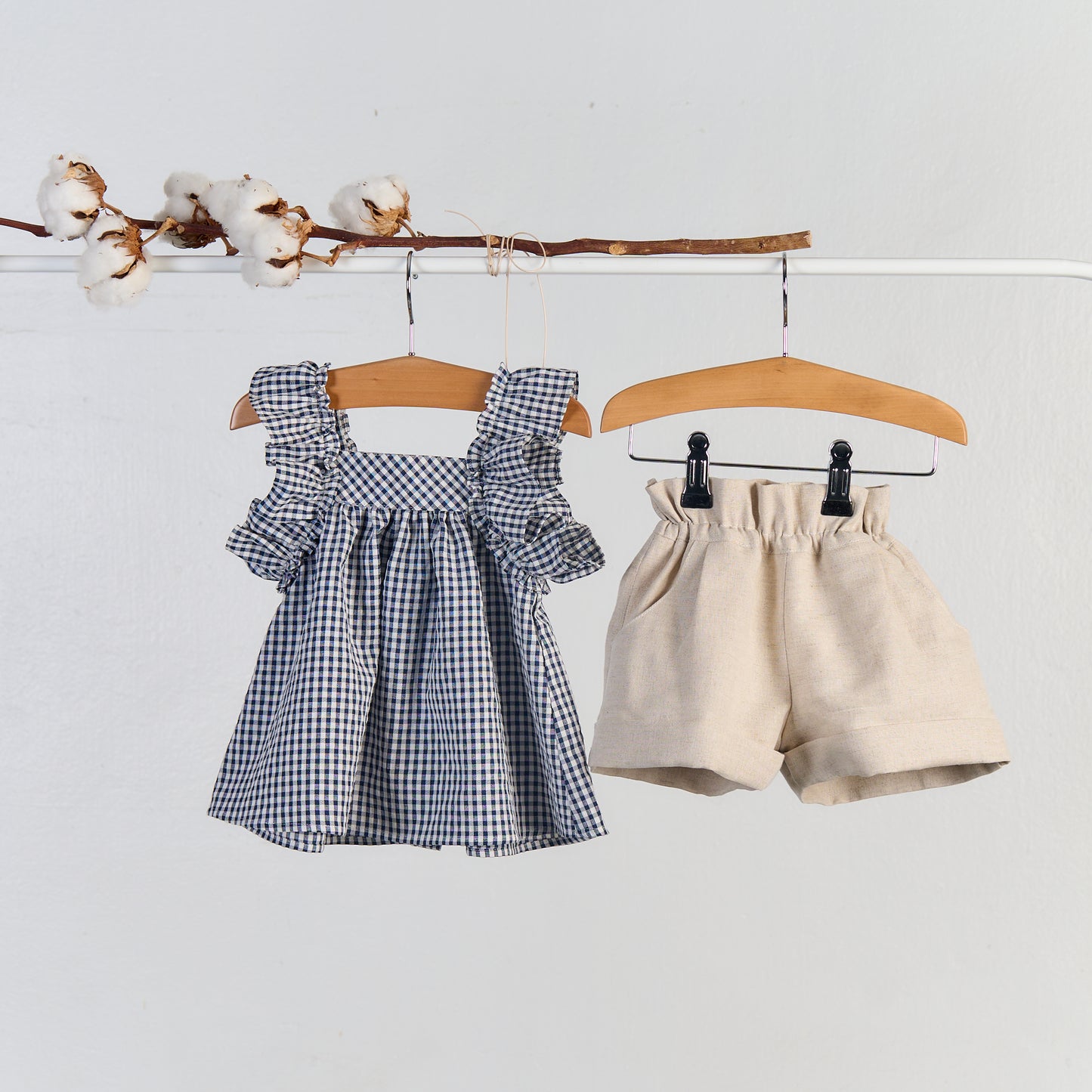 Marino Checkered Girls Set