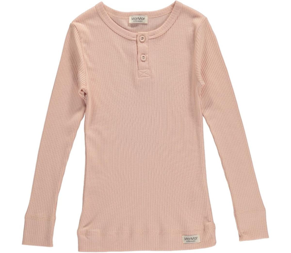 Long Sleeve Ribbed Henley Set - Pink