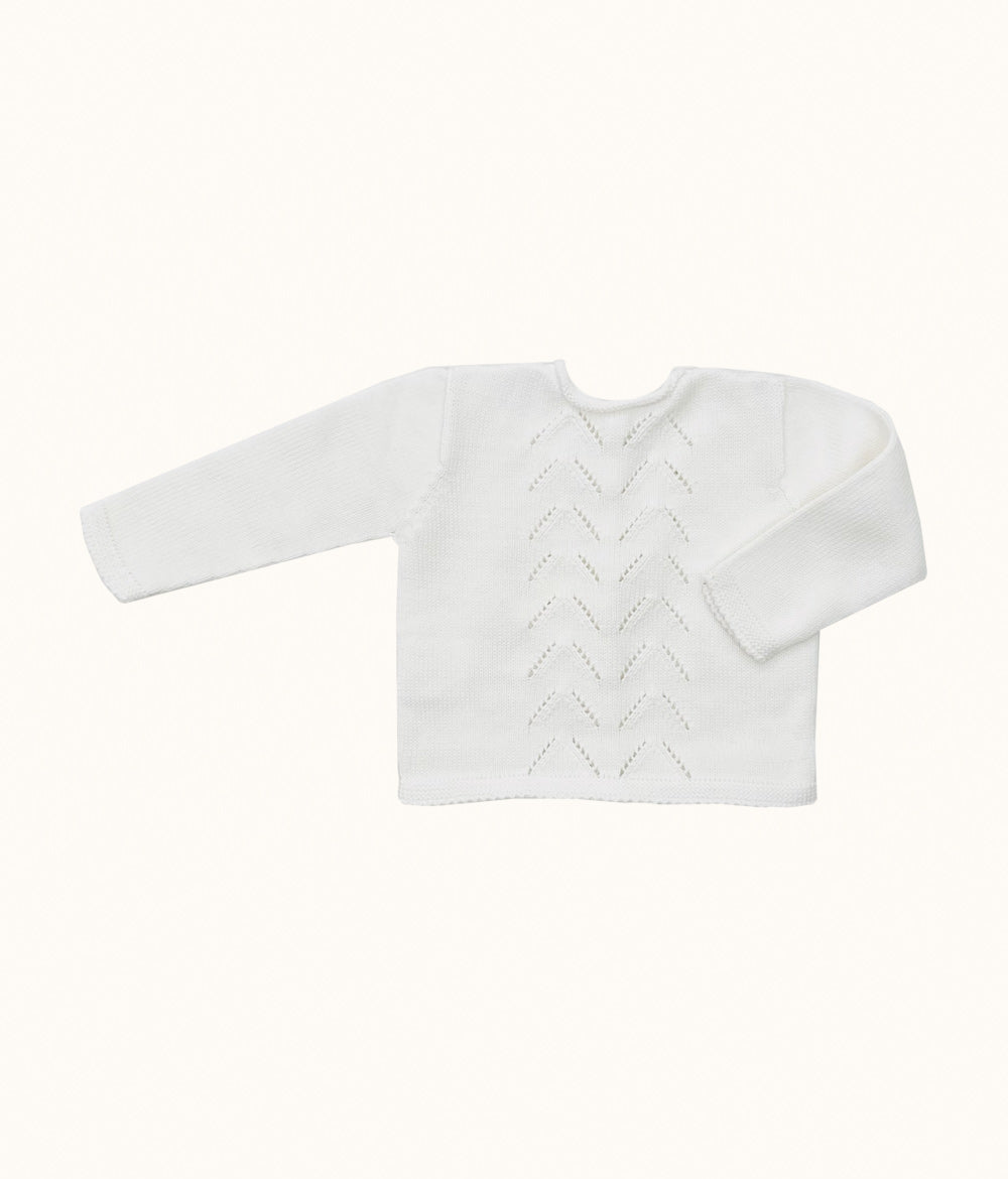 White Roma Knit Reversible Bloomer Set