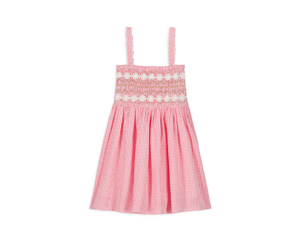 Tessa Dress - Pink Fragola Vichy