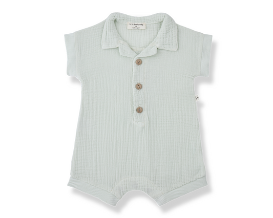 Vittorio Romper - Pale Aqua