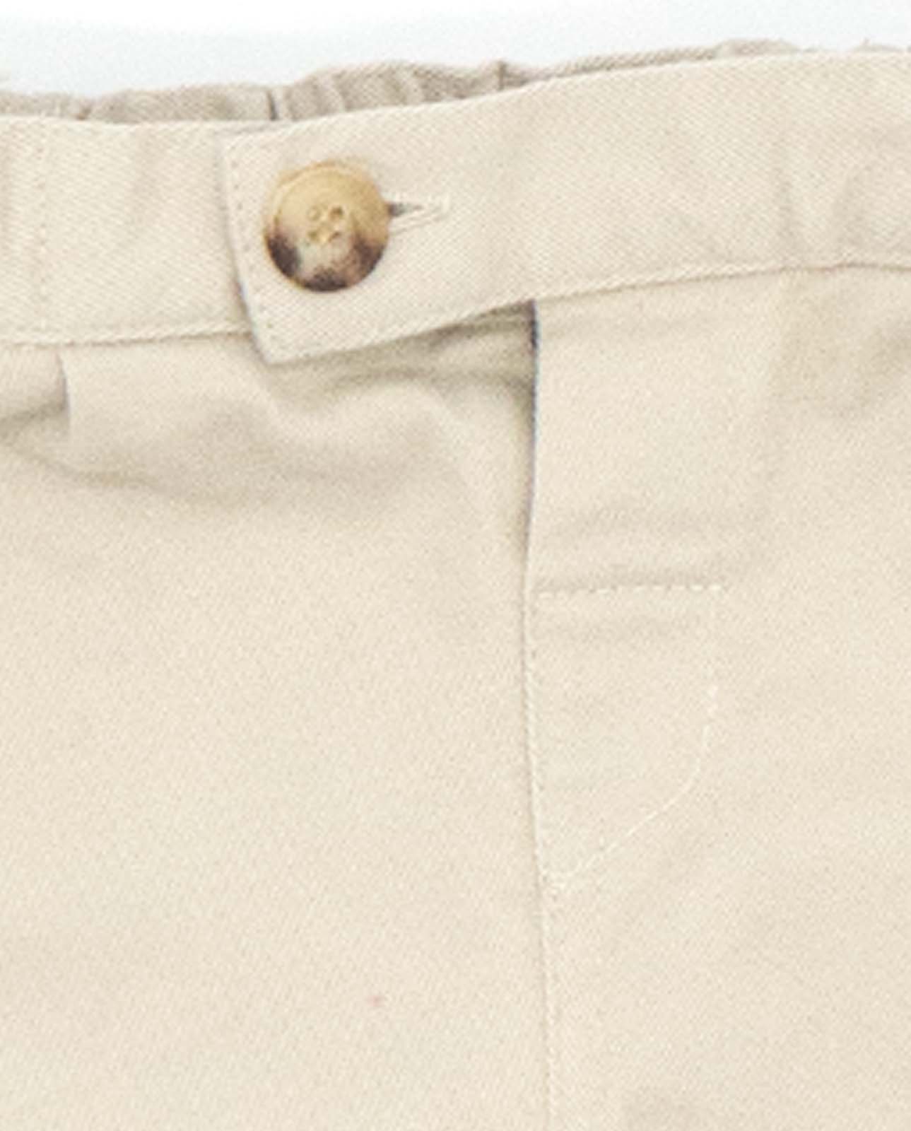 Beige Baby Twill Pants