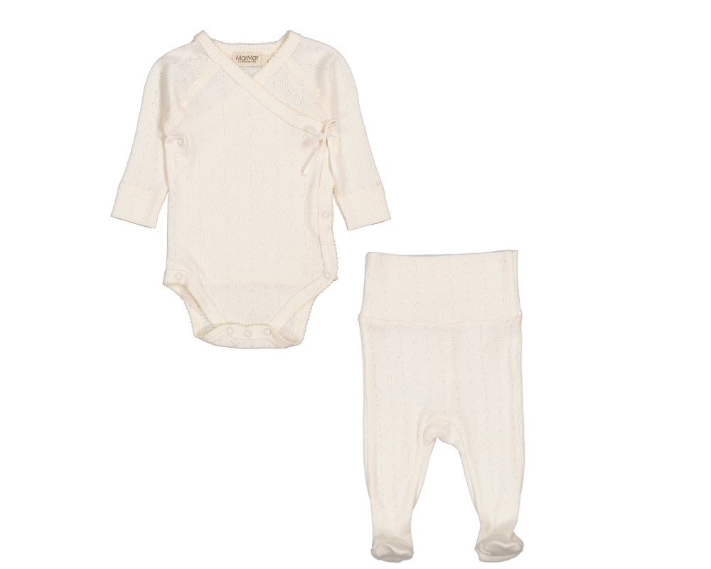 Pointelle Belita Set - Flour White