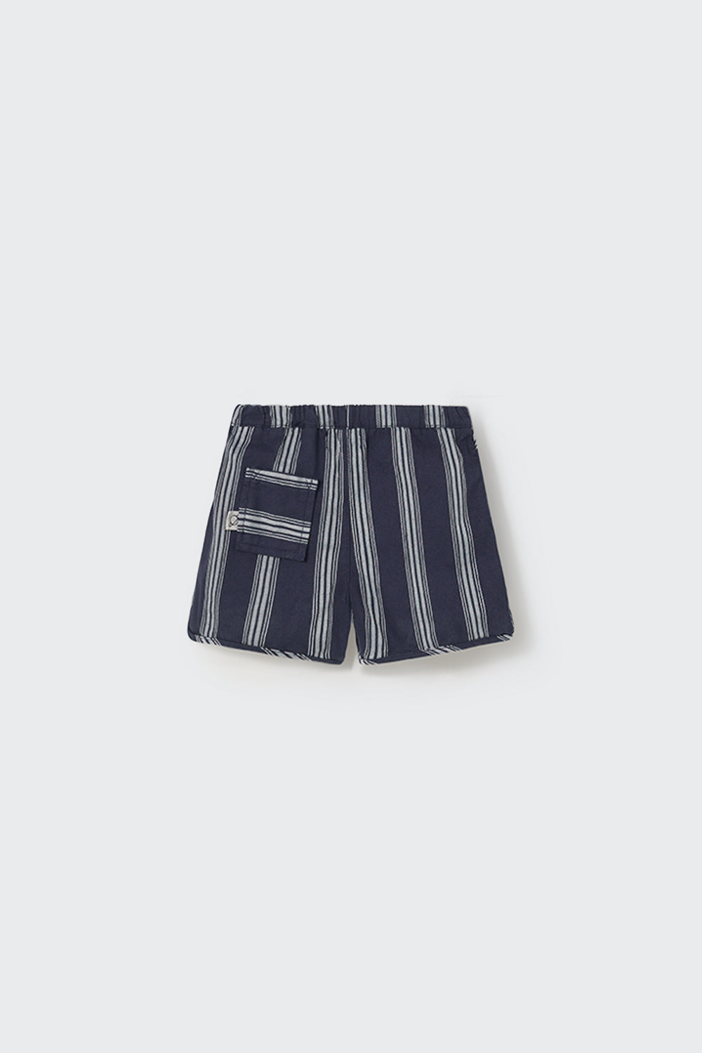 Navy Striped Baby Shorts