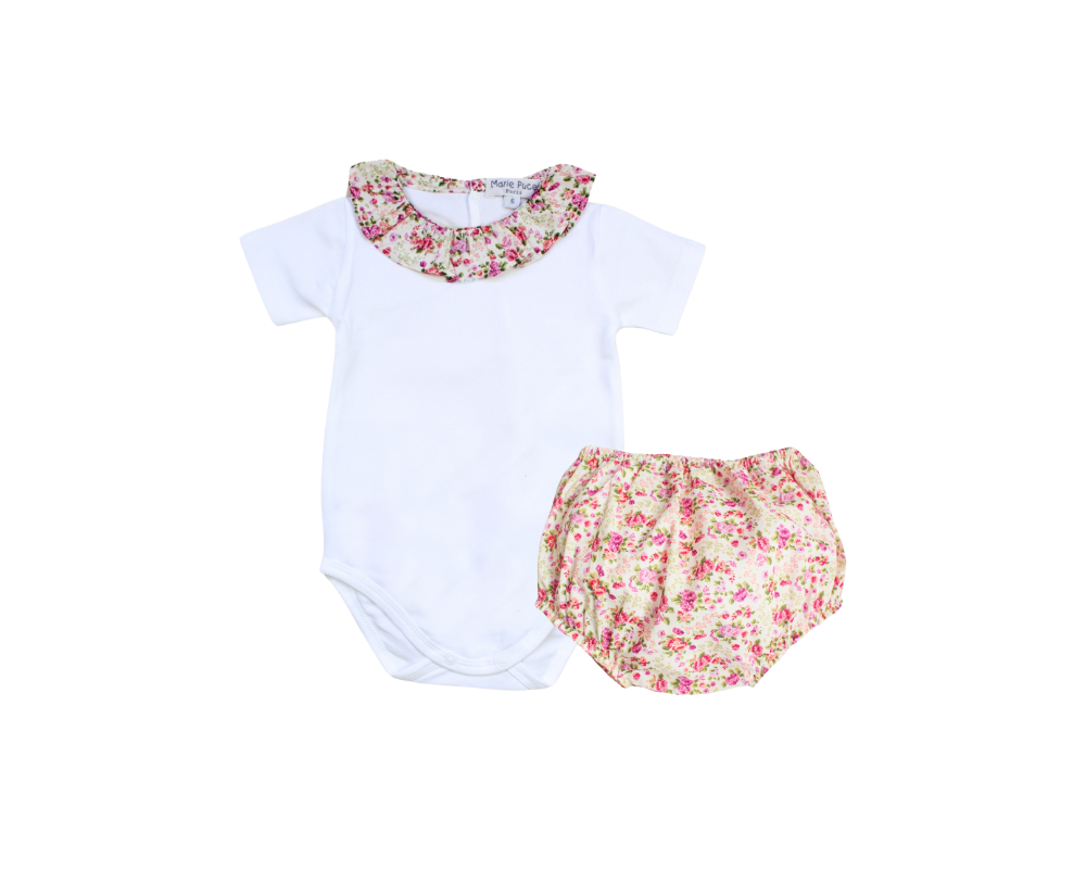 Liberty Lizzy Rose Magenta Bloomer Set