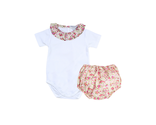 Liberty Lizzy Rose Magenta Bloomer Set