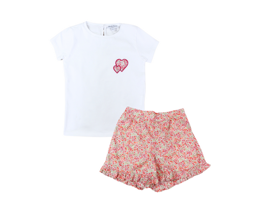 Liberty Phoebe Corall Shorts Set