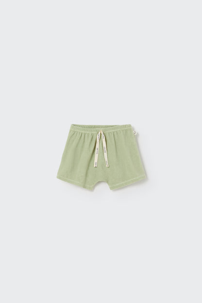 Toweling Shorts  Set - Tender Green