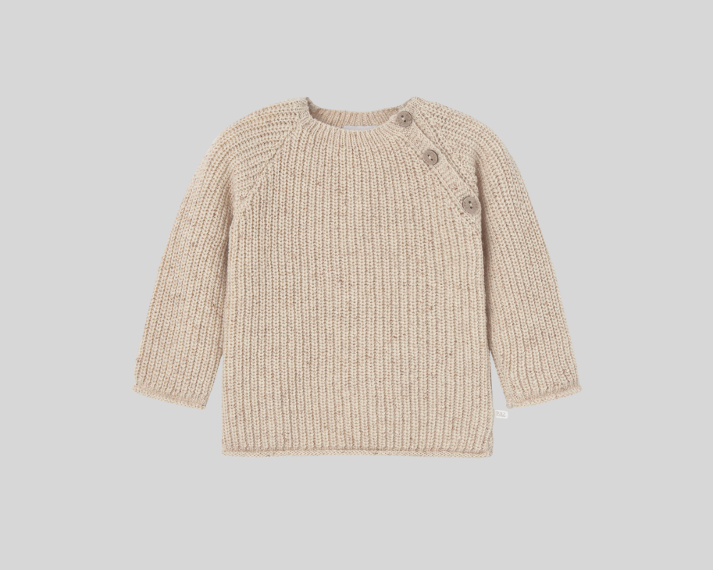 Beige Knit Sweater Set "Balloo"