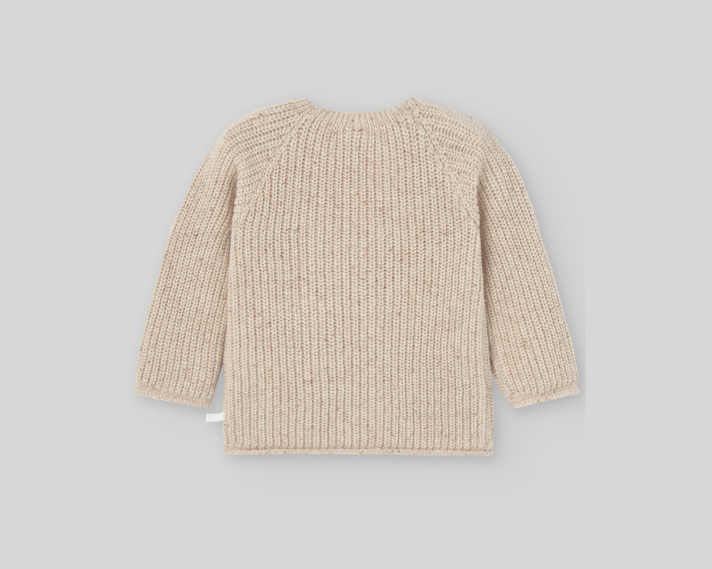 Beige Knit Sweater Set "Balloo"