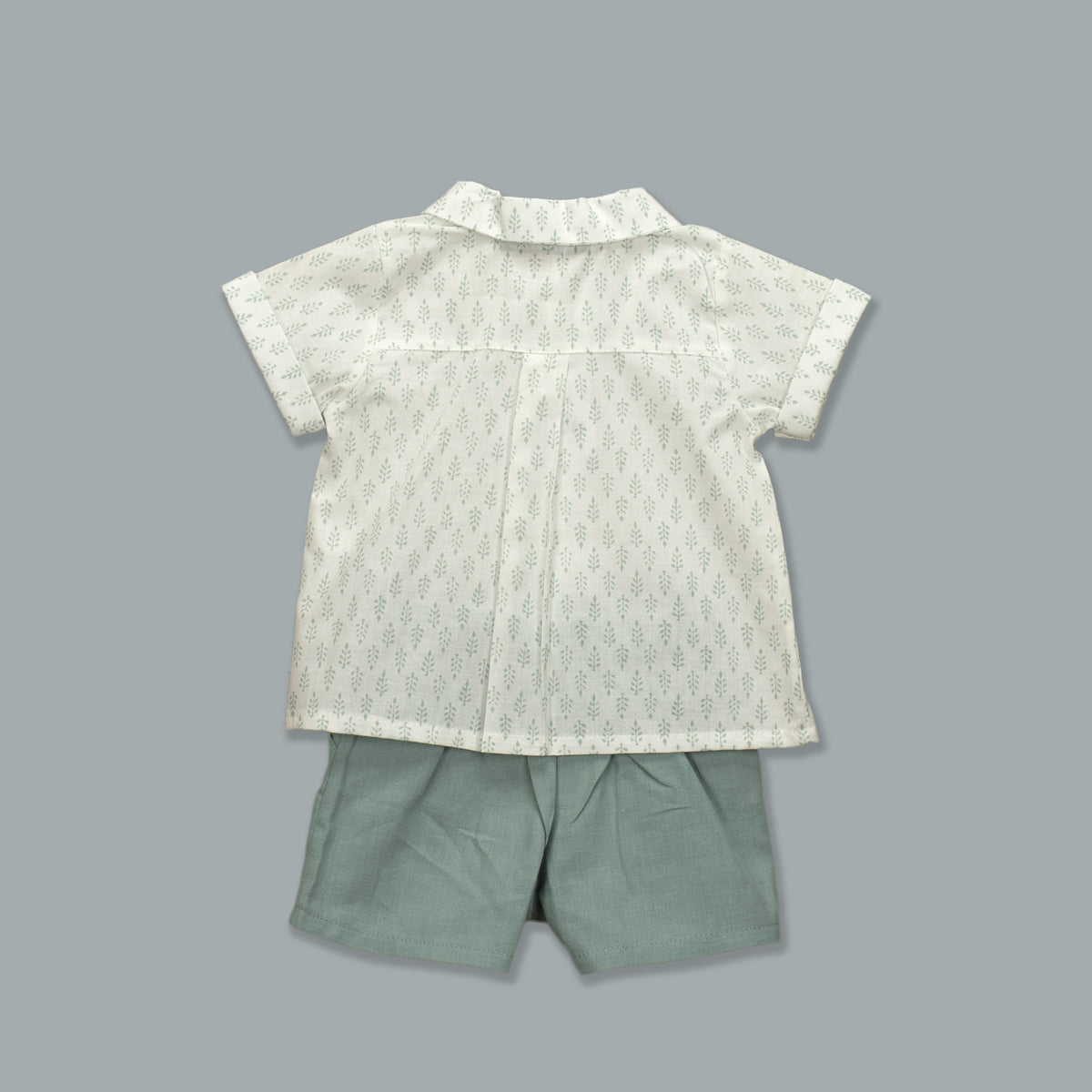 Baby Boy Green Shorts Set