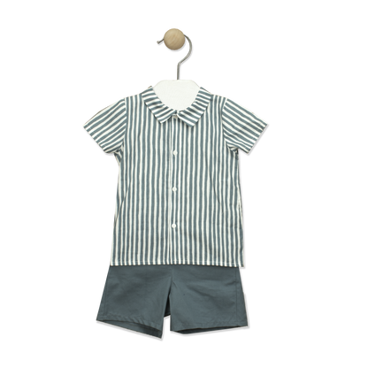 Baby Boy Striped Shorts Set