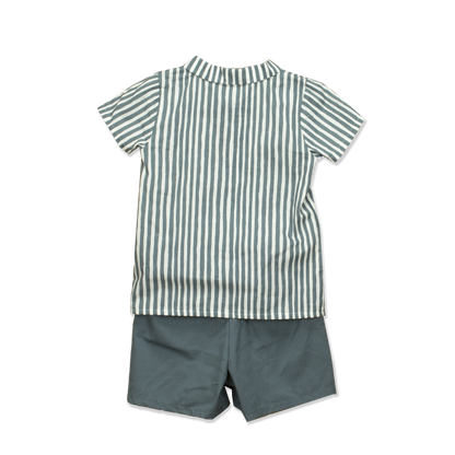 Baby Boy Striped Shorts Set