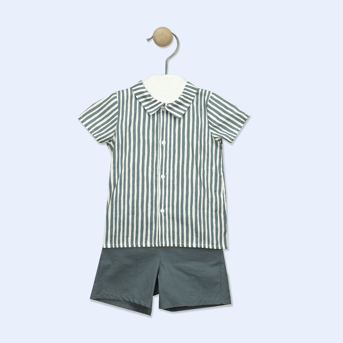 Baby Boy Striped Shorts Set